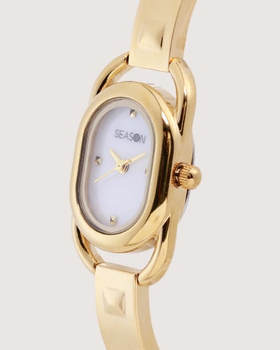 ساعة يد نسائية ذهبية | SEASON