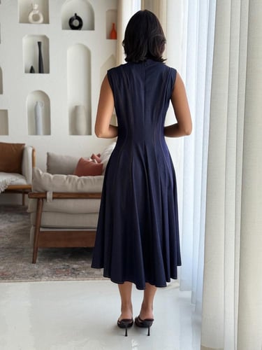 فستان جينز ميدي