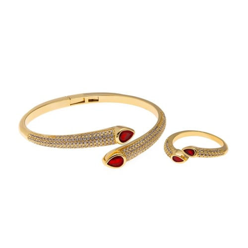 اسواره زركون مع الخاتم انثوية