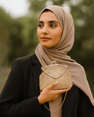 شنطة يد نسائية ذهبية – سهرة | SEASON
