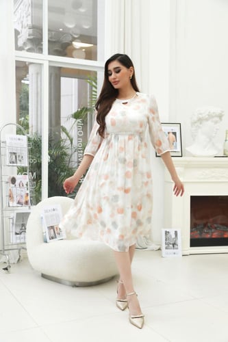 فستان شيفون ميدي