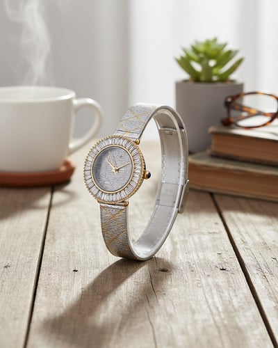 ساعة نسائية مرصعة زركون | SEASON