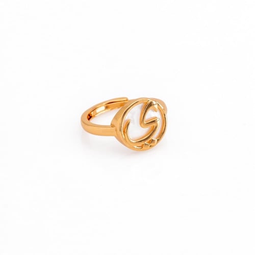 خواتم نسائية حروف عربية لون ذهبي