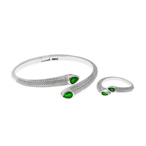 اسواره زركون مع الخاتم انثوية