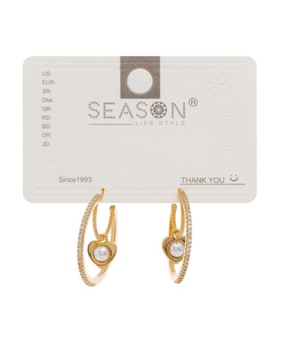 حلق زركون دائري