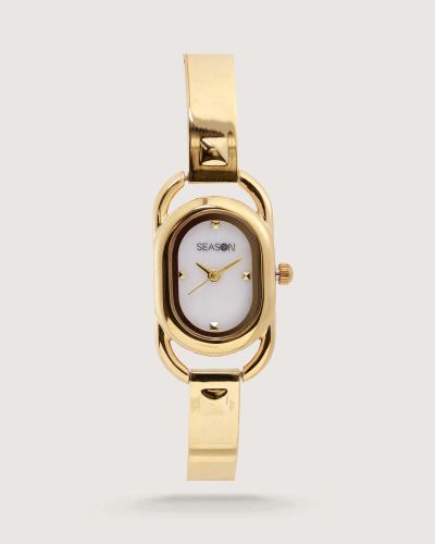 ساعة يد نسائية ذهبية | SEASON
