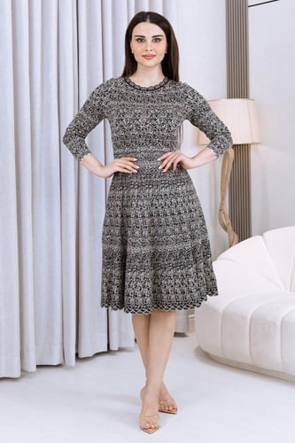 فستان ميدي مطبوع