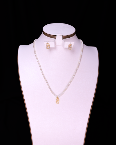 طقم سلسال حلق لؤلؤ