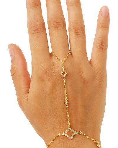 اسوارة كف بنمط النجمة الرباعية