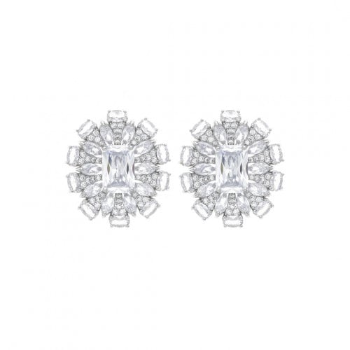 حلق زركون بتصميم مميز