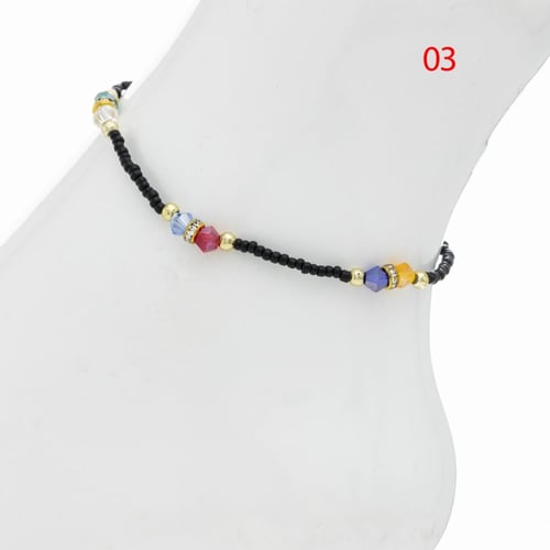 خلخال خرز ملون