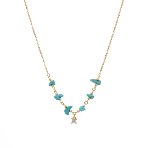 سلسال بأحجار ملونة