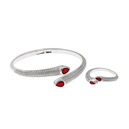 اسواره زركون مع الخاتم انثوية