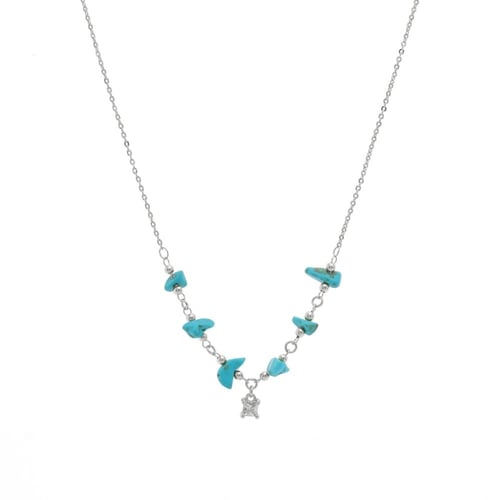 سلسال بأحجار ملونة