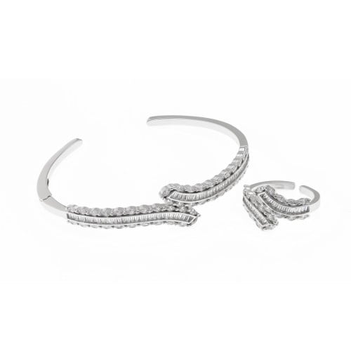 اسواره زركون مع الخاتم انثوية