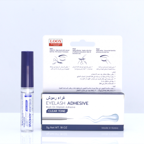 غراء رموش شفاف