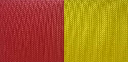 أرضيات داخلية كبيرة - فوم لون أحمر و أصفر وجهين