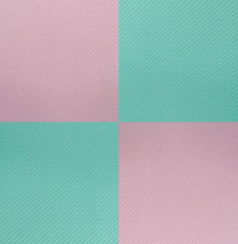 أرضيات داخلية كبيرة - فوم لون وردي و أخضر