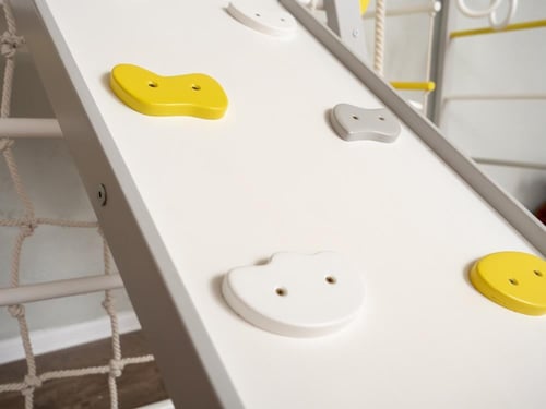 سلم التمارين المثلث الخشبي مع 3 قطع تمارين