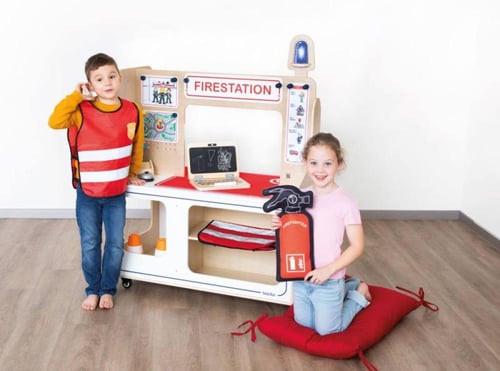 محطة الشرطة / المطافي 2 في 1 مع الملحقات