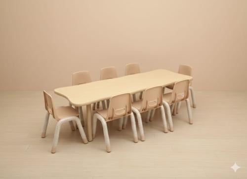 طاولة مستطيلة ليغاسي 180*60سم - 48-71سم