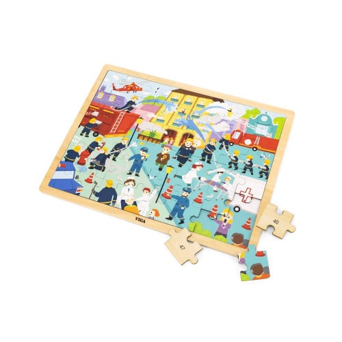 بزل خشبي 48 قطعة - مكافحة الحريق