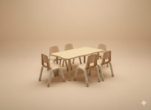 طاولة مستطيلة ليغاسي 120*60سم - 48-71سم