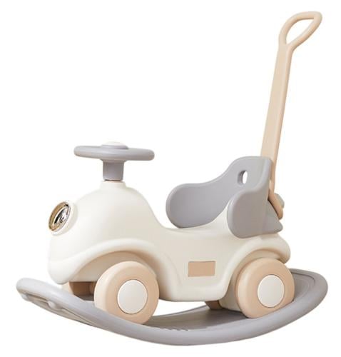 سيارة الأطفال 2 في 1 البيضاء