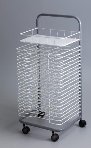 رفوف تجفيف الرسومات و الورق مع عجلات