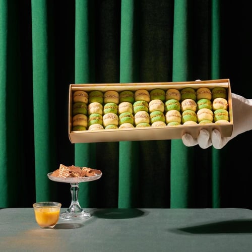 بيتي فور فانيليا بالفستق وجوز الهند