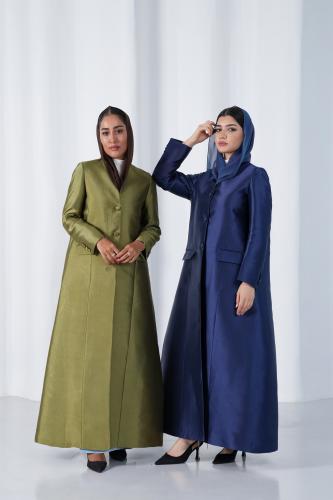 عباية بليزر تفته فاخرة - زيتوني