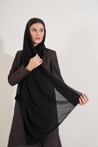 عباية بليزر تفته جاكار و مخمل شمواه - نحاسي