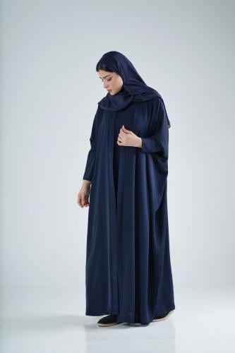 طقم ٣ قطع عباية نسمة - كحلي