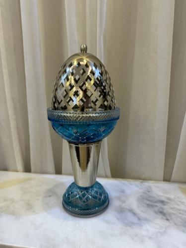Royal incense burner in blue color