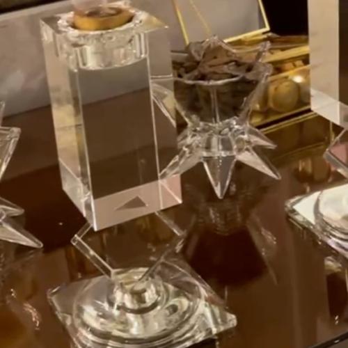Crystal incense burner set with incense box
