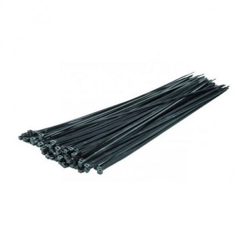 ELEMATIC رباط طي 160×4.5مم 100 حبة - اسود