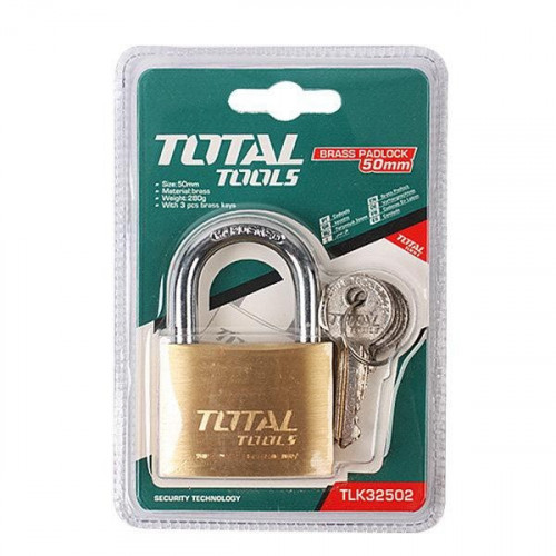 قفل TOTAL نحاس 3مفتاح 50MM