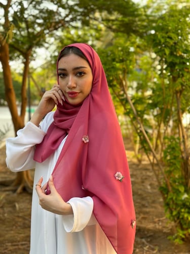 طرحة وردة البلسم