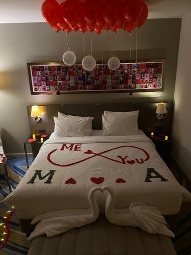 تنسيق غرف نوم * بكج روز قولد *