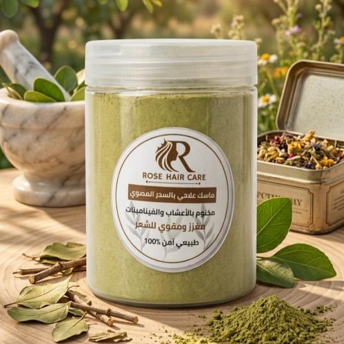 Herbal Sidr box for hair problems with herbs and moisturizing powders