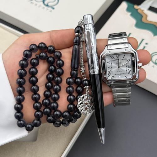 طقم ساعة قلم وسبحة