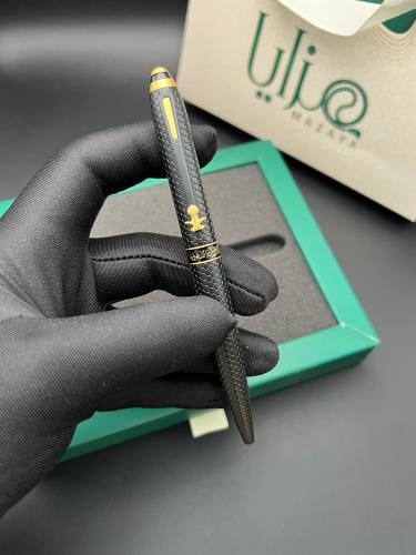 قلم بشعار سيفين ونخلة- ذهبي