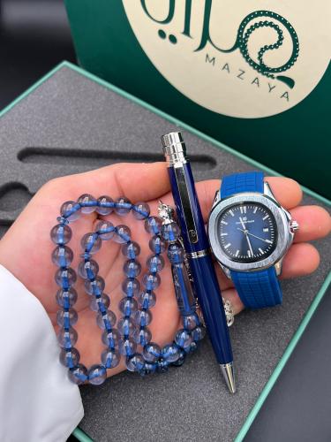 طقم ساعة قلم وسبحة