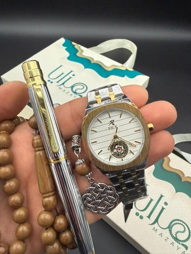 طقم ساعة قلم وسبحة