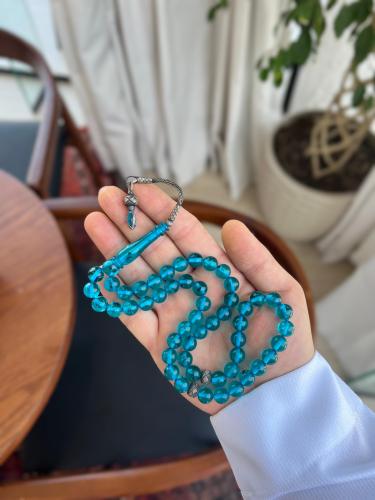 مسابح بكلايت بطرابزونة فضة- ازرق