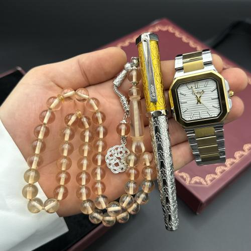 طقم كارتيرا (ساعة قلم وسبحة)