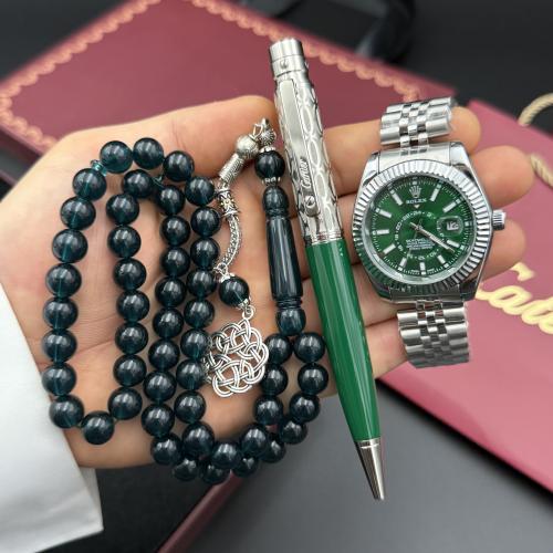 طقم كارتيرا (ساعة قلم وسبحة)