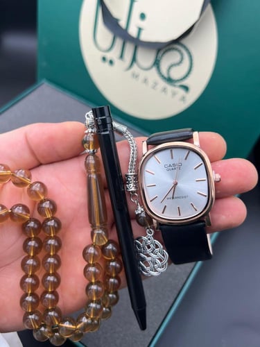 طقم ساعة قلم وسبحة