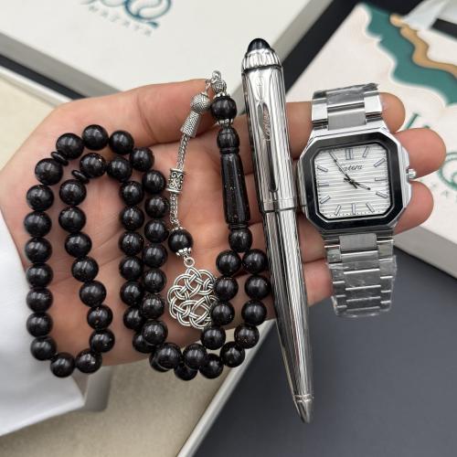 طقم ساعة قلم وسبحة