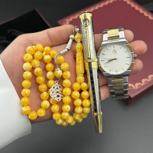 طقم كارتيرا (ساعة قلم وسبحة)